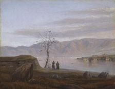 Part from Bergen, Nordnes and Sandviken seen from Laksevag, Undated. Creator: Knud Geelmuyden Bull