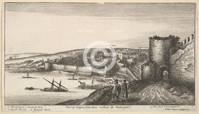 Part of Tangier from aboue, without the Water-gate, 1670. Creator: Wenceslaus Hollar.