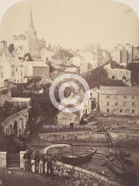 Part of Tenby Town and Harbour, 1853. Creator: George B. Stokes.