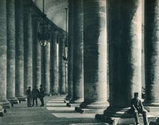 Part of the colonnade at St Peter's Square, Rome, Italy, 1927. Artist: Eugen Poppel