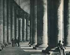 Part of the colonnade at St Peter's Square, Rome, Italy, 1927. Artist: Eugen Poppel