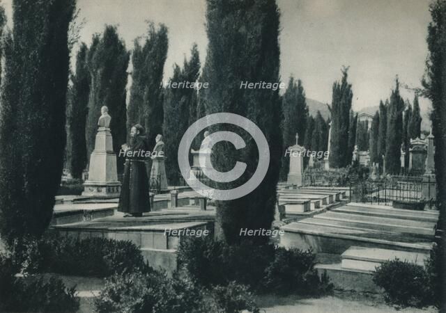 Part of the cemetery, Palermo, Sicily, Italy, 1927. Artist: Eugen Poppel.