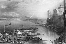 Part of the Chaut, at Hurdwar 1838. Creator: George Francis White