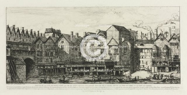 Part of the City of Paris at the End of the Seventeenth Century, 1861. Creator: Charles Meryon (French, 1821-1868).