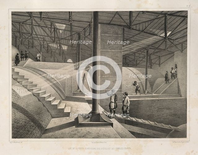 Part of the Arch and a metal roof (From: The Construction of the Saint Isaac's Cathedral), 1845. Artist: Montferrand, Auguste, de (1786-1858)
