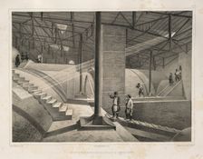 Part of the Arch and a metal roof (From: The Construction of the Saint Isaac's Cathedral), 1845. Artist: Montferrand, Auguste, de (1786-1858)