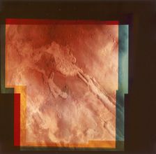 Part of the "Grand Canyon", Marineris Vallis, on Mars, 1976. Creator: Unknown