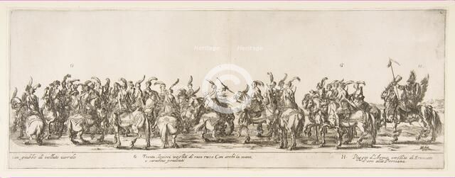 Part of the Entrance of the Polish Legation (G and H), 1633. Creator: Stefano della Bella.