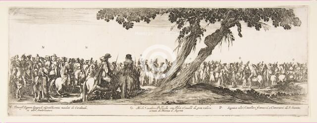 Part of the Entrance of the Polish Legation (N. O. P.), 1633. Creator: Stefano della Bella.