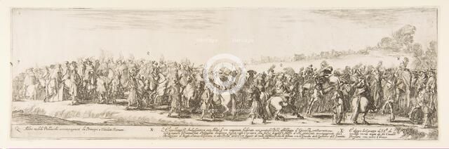 Part of the Entrance of the Polish Legation (Q.X.Y.), 1633. Creator: Stefano della Bella.