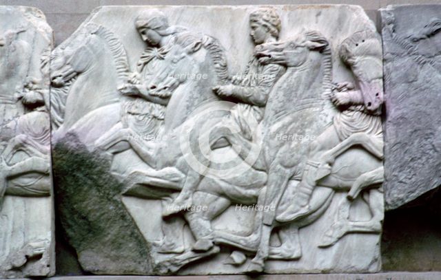 Part of the Elgin Marbles from the Parthenon, 5th century BC. Artist: Unknown