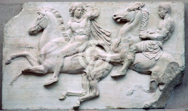 Part of the Elgin Marbles from the Parthenon, 5th century BC. Artist: Unknown