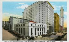 Part of the financial district, Seattle, Washington, USA, 1928