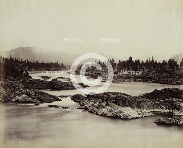Part of the Kettle Falls of the Columbia River, 1860, 1860. Creator: Unknown.