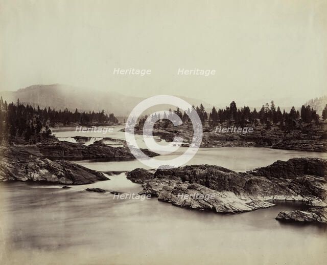Part of the Kettle Falls of the Columbia River, 1860, 1860. Creator: Unknown.