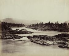 Part of the Kettle Falls of the Columbia River, 1860, 1860. Creator: Unknown