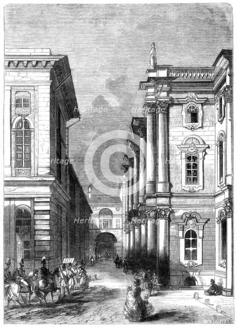 Part of the Imperial Palace at St Petersburg, Russia, 1864.Artist: C W Seeres