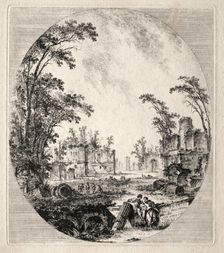 Part of the Old Appian Way, 1756. Creator: Jean-Claude-Richard de Saint-Non (French, 1727-1791)