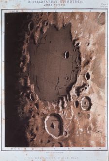 Part of the lunar surface, 1857. Creator: Anon