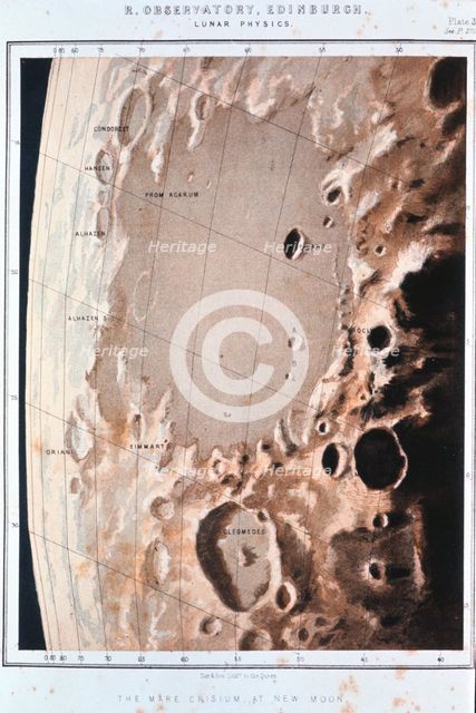 Part of the lunar surface, 1857. Creator: Anon.