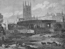 Part of the Site of St. Thomas's Hospital at Southwark Being Cleared for Railway Purposes c1862