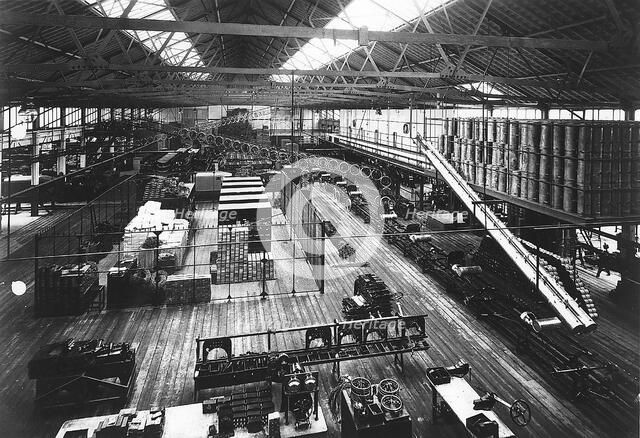 Part of the production line at Ford's Highland Park factory, Detroit, Michigan, USA, c1914. Artist: Unknown