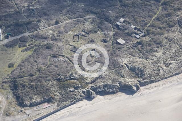 Part of the World War I coastal defence battery at Spurn Point, East Riding of Yorkshire, 2014. Creator: Historic England Staff Photographer.