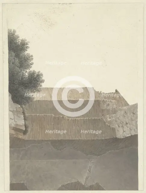 Part of the Vault of the Temple of Minerva Medica in Rome, c.1809-c.1812. Creator: Josephus Augustus Knip.