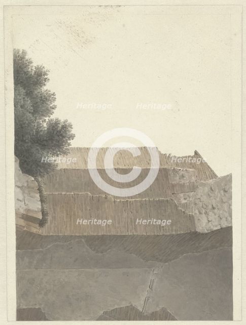 Part of the Vault of the Temple of Minerva Medica in Rome, c.1809-c.1812. Creator: Josephus Augustus Knip.