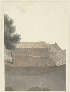 Part of the Vault of the Temple of Minerva Medica in Rome, c.1809-c.1812. Creator: Josephus Augustus Knip