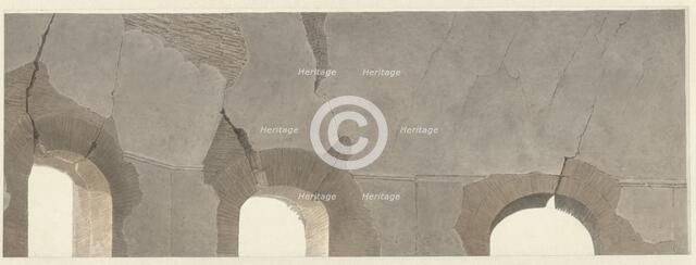 Part of the Vault of the Temple of Minerva Medica in Rome, c.1809-c.1812. Creator: Josephus Augustus Knip.