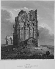 Part of Tynemouth Monastery. Northumberland 1814. Artist: John Greig