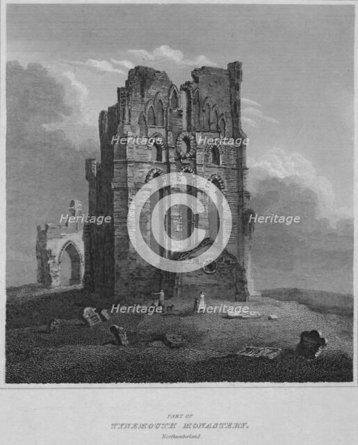 'Part of Tynemouth Monastery. Northumberland', 1814. Artist: John Greig.