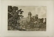 Part of Warwick Castel from the Southeast, plate 4, January 1776. Creator: Paul Sandby
