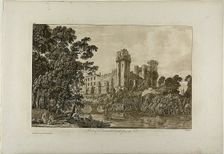 Part of Warwick Castel from the Southeast, plate 4, January 1776. Creator: Paul Sandby