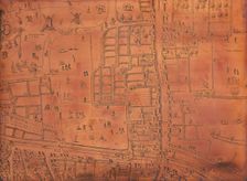 Part of a map of London, c1553-c1559. Creator: Unknown