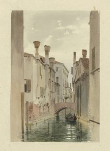 Part of a canal in Venice, c1851. Creator: Carl Theodor Reiffenstein