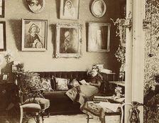 Part of a drawing room in the house of Evdokia Petrovna Kuznetsova, 1890. Creator: Unknown