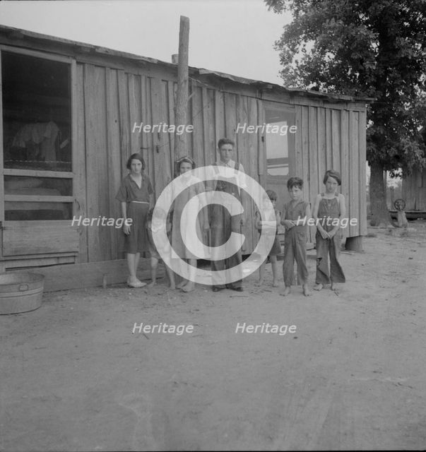 Part of a family of ten children who live and farm in the area, Arkansas, 1937. Creator: Dorothea Lange.