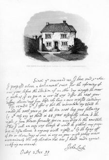 Part of a letter from John Locke to Sir Hans Sloane, late 17th-early 18th century, (1840).Artist: John Locke