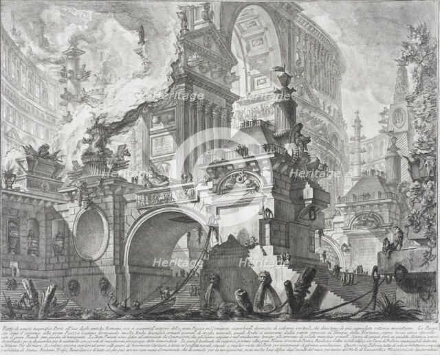 Part of a spacious and magnificent Harbor for the use of the ancient Romans..., 1761-mid 1780s. Creator: Giovanni Battista Piranesi.