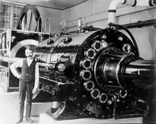 Part of air compressor at Ellison Hoist, Lead Homestake Mine, between 1900 and 1910. Creator: Unknown