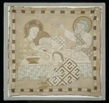 Part of an Antependium (Depicting The Last Supper), Germany, 1300/10. Creator: Unknown