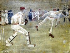Part of Cricket 1903. Artist: Pierre Mac Orlan