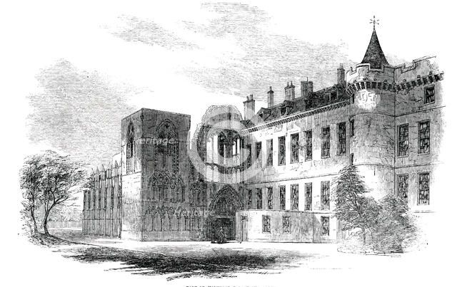Part of Holyrood Palace and Abbey, 1850. Creator: Unknown.