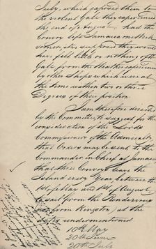 Part of Letter Dated 31 December 1806 from Lloyd's to the Admiralty (1928)