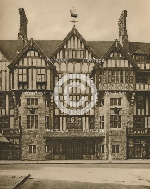 'Part of Liberty's Tudor Building in Great Marlborough Street', c1935. Creator: Joel.