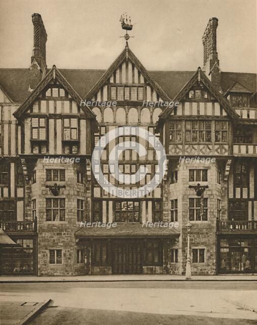 'Part of Liberty's Tudor Building in Great Marlborough Street', c1935. Creator: Joel.