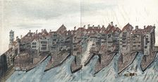 Part of Old London Bridge, c1600
