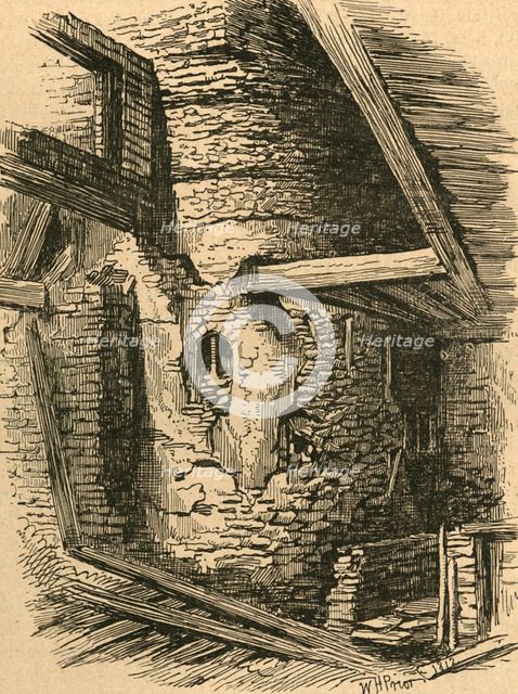 'Part of Old London Wall near Falcon Square, 1870', (1897). Creator: Unknown.